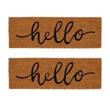2x Coir Step Mats Coconut