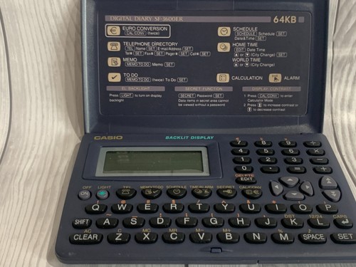 Casio digital diary 64kb - diary,