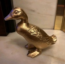Duck Gold Painted Cast Iron Door Stop