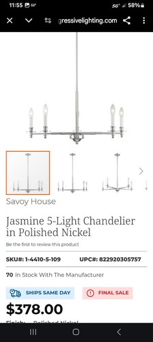 Light chandelier savoy - ,