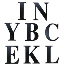 Letters LARGE INITIAL Acrylic Core TV Stage Prop Art Project Style 88