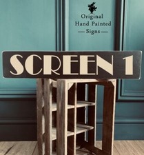 SCREEN 1 CINEMA Sign Vintage