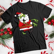 Bad Taste Christmas T-shirt Ugly Zombie Santa Mens and Womens Tee #MC