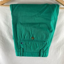 Mens Tommy Hilfiger Mercer Chino Trousers W32 L34 Green 32 34 32x34 Slim Fit 32L