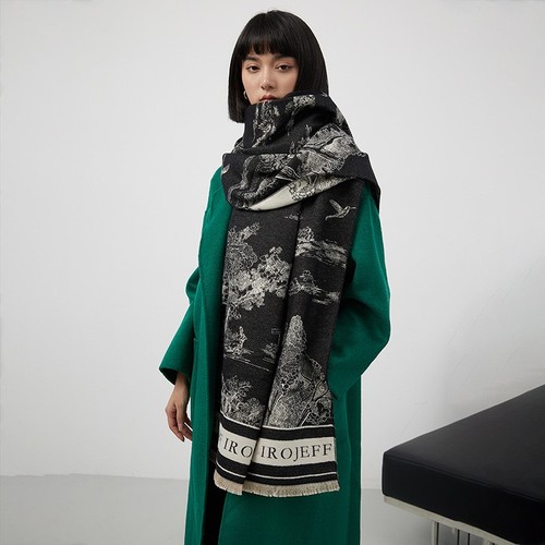 Cashmere scarf blanket scarves - cashmere,