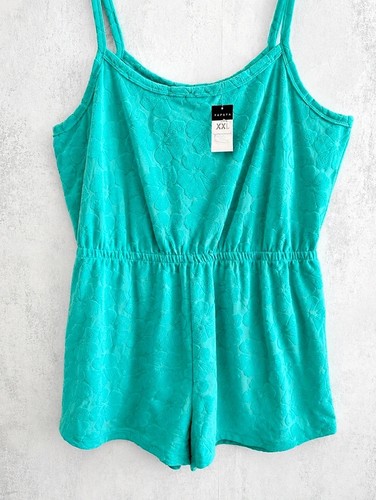 Papaya towelling playsuit - papaya,