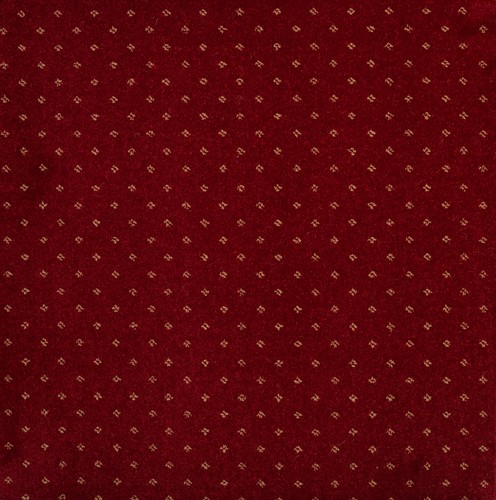 Pindot design red carpet - red,