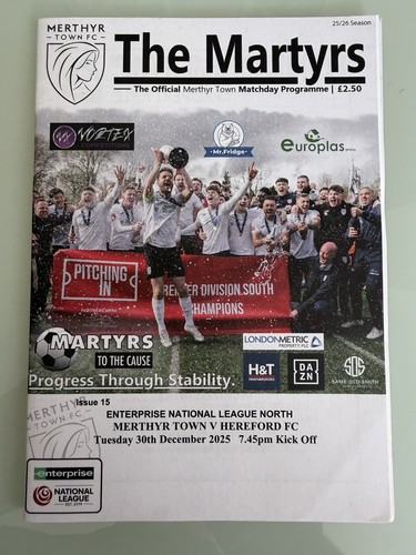 2025 merthyr town - town, v