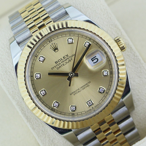 Rolex datejust champagne - rolex,