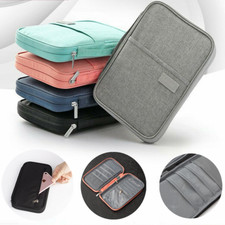 Organiser Passport Document Holder Tickets Cards Wallet Family Travel Pouch Bags