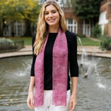 Wavy Spot Design 100% Silk