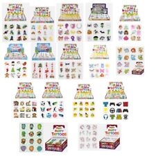 12-144 Kids Temporary Tattoos Party Bag Fillers Gift Toy Reward Over 15 Designs
