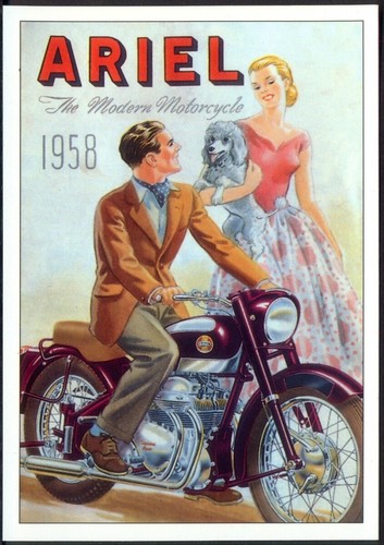 Modern postcard 1958 vintage - 1958,