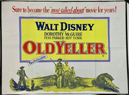 Old yeller original quad movie - old,