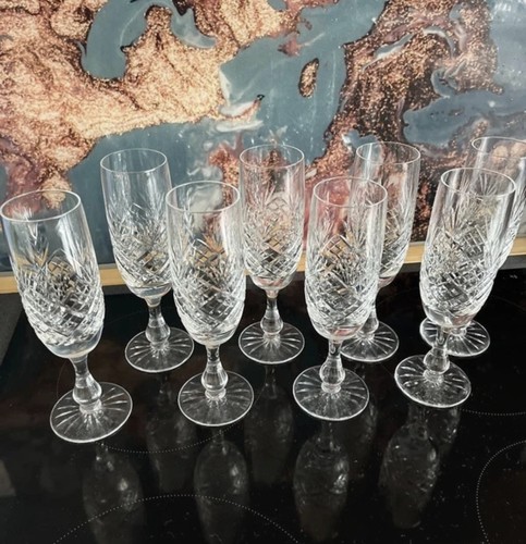 Vintage cut crystal champagne - cut,