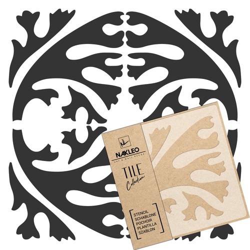 Reusable plastic tile - reusable, stencil