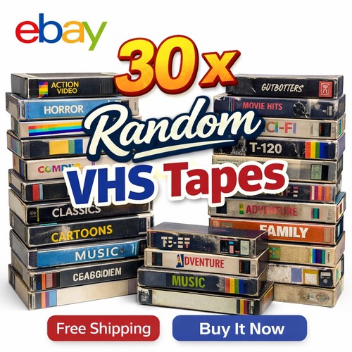 Vhs tapes random job lot - vhs,