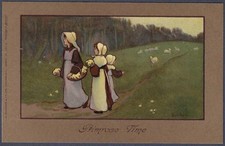 Primrose Time - art postcard
