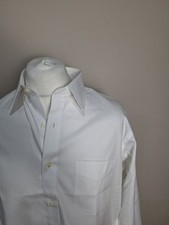 Brooks Brothers Shirt White 16" - 35 Regular Fit Button Cuff Non Iron 
