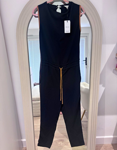 Reiss navy sleeveless jumpsuit