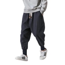 Men Cotton Linen Harem Pants