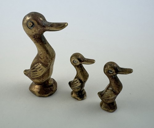 Vintage brass set three - brass, of