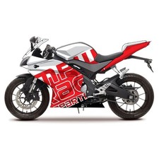 Yamaha YZF-R 125 2008-2013 - Red/White Race Decal Fairing Kit
