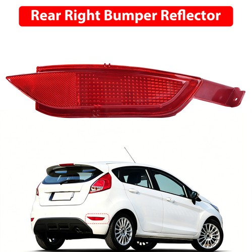 Red rear bumper reflector - rear,