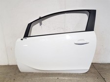 14-20 MK4 E VAUXHALL CORSA FRONT DOOR LH PASSENGER SIDE WHITE 3 DOOR HATCHBACK