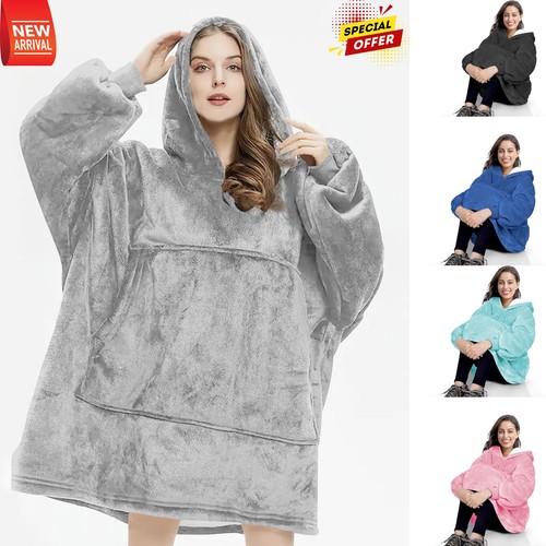 Hoodie robe blanket oversized - robe,