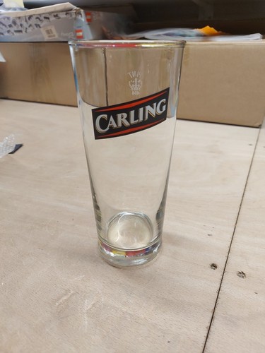 Rare carling pint glass with - carling,