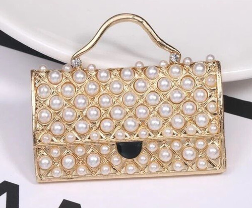 Paving handbag pearls - handbag,