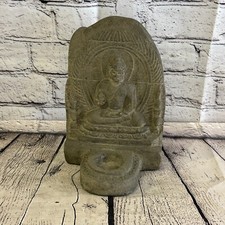 Flat thai buddha candle stone - flat,