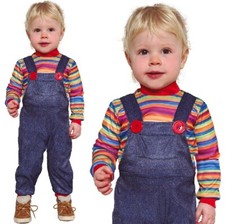 Halloween Baby & Toddler Naughty Doll Fancy Dress Costume Babies Chucky Type fg