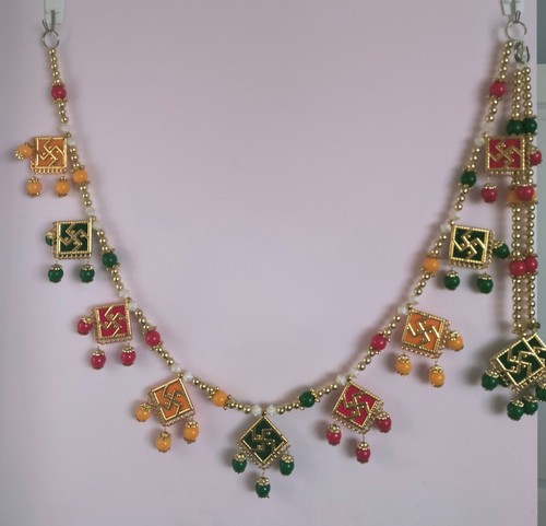 Toran swastik with colourful - -,