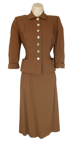 Vintage 1940s light brown - , suit