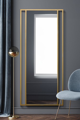 Large gold modern - modern, leaner