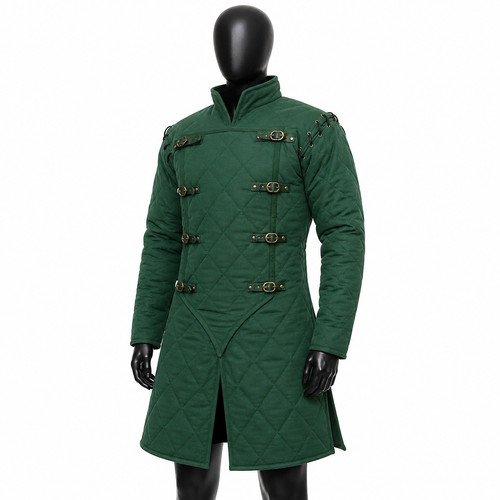 Medieval green quilted - medieval,