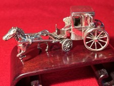 silver miniature horse drawn