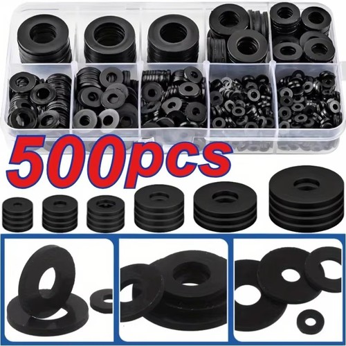 500pcs flat washers - 500pcs, nylon