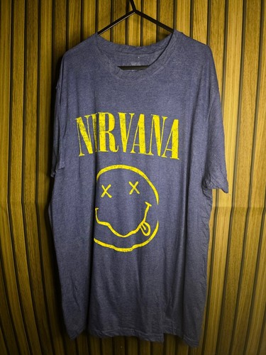 Nirvana shirt yellow graphic - nirvana,