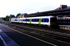 Original 35mm Slide, class 166 DMU 166203 @ Oxford circa June 2001