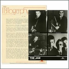 The Jam 1977 In The City Polydor Promotional Press Kit (USA)