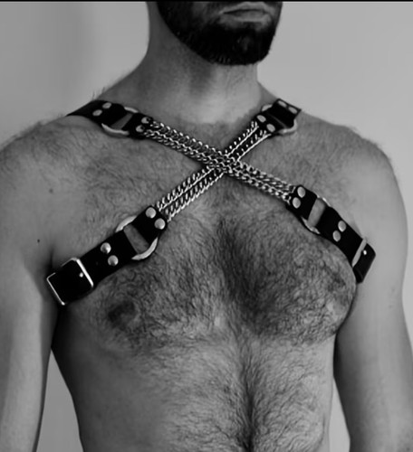 Sexy chain faux leather - sexy,