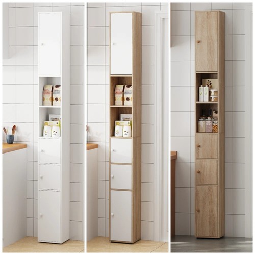 White slimline bathroom - white,
