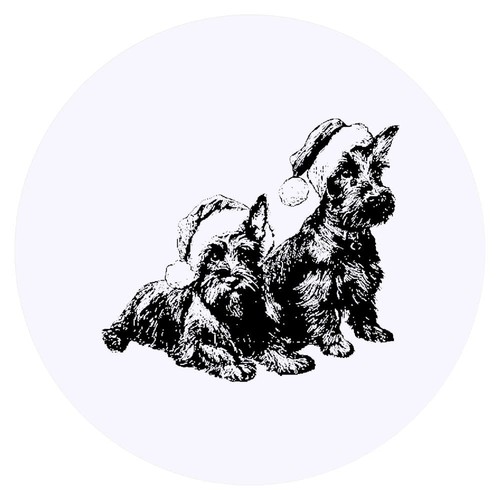 Xmas scottish terriers - 24, x