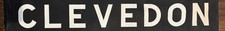 1969 Bristol area Bus blind destination - Clevedon