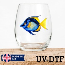 Blue tang fish 8pcs UV DTF