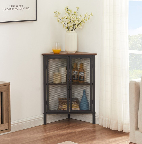 Corner storage cabinet with - corner,