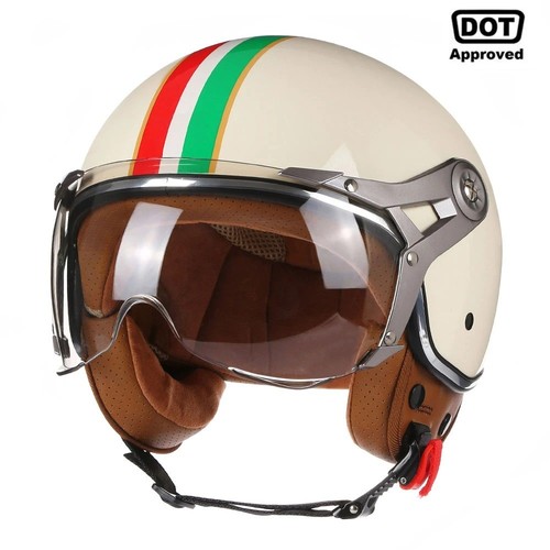 Helmet open face motorcycle - helmet,